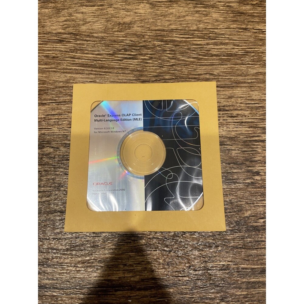 Vintage Oracle Express OLAP Client MLE v6.3.0.1 CD for Windows NT 2000